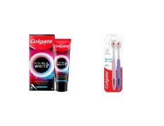 Colgate Visible White O2 Teeth Whitening Toothpaste & Gentle UltraFoam Toothbrush - Active Oxygen Technology