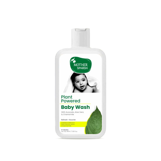 Mother Sparsh Plant Powered Natural Hydrating Baby Wash With Avacado Oil & Coconut - 100 ml