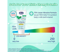 Chicco Toothpaste for Kids, Best for Baby (6+ years), Mild Mint Flavour, 70g | With Fluoride to Remove Plaque | Low Abrasive| Helps Prevent Cavities | IDA Accepted