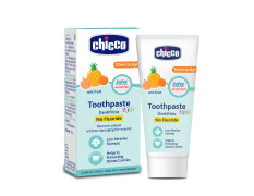Chicco Toothpaste for Kids Best for Baby (1y-6y), Mix Fruit Flavour, 50g | Fluoride-Free & Low Abrasive | Removes Plaque, Helps Prevent Cavities | IDA Accepted