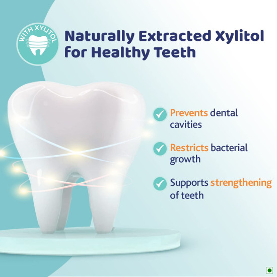 Chicco Toothpaste for Kids Best for Baby (1y-6y), Mix Fruit Flavour, 50g | Fluoride-Free & Low Abrasive | Removes Plaque, Helps Prevent Cavities | IDA Accepted