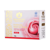 Maharishi Ayurveda Rose Herbal Soap|100% Natural|Pure Rose Aroma Oil| Free from Chemicals, Parabens, Petrochemicals & Synthetic Fragrances|Moisturizes & Purifies the Skin| All Skin Type - 100 g