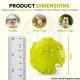 Foodie Puppies Latex Rubber Squeaky Dog Chew Ball Toy - (Claw Ball, Small) Durable and Safe Fetch Teething Dog Toy for Puppies and Small to Medium Dogs, Paw Design Helps to Clean Teeth (Diameter, 6cm)