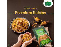 Tata Sampann Pure Raisins Seedless, Kishmish, 500g, Source Of Potassium, Premium Dry Fruits, Green Raisins