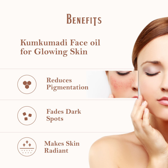 Organic Netra Ayurvedic Kumkumadi Tailam, Face Oil for Glowing Skin|Enriched with Pure Kashmiri Saffron & Goat Milk |Reduces Pigmentation and Fades Dark Spot| Enriched with Vitamin E -30ml (Pack of 1)