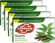 Lifebuoy Neem Soap (100Gx4) 400 Gm Bar