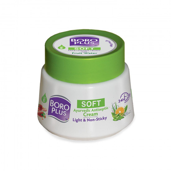 BoroPlus Soft Antiseptic Cream | Light & Non-sticky | Provides 24 hour moisturisation|Ayurvedic Cream for all seasons |Hand Cream, Body Cream & Face Cream | Vitamin E - 200 ml