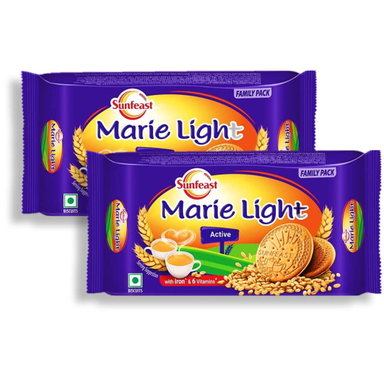 Sunfeast Marie Light Active 250g (Pack of 2) Unique