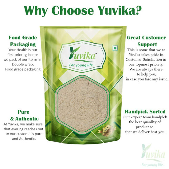 Yuvika Ashwagandha Powder - Asgandh - Indian Ginseng - Winter Cherry - Withania Somnifera 200 Grams