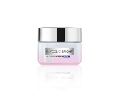 L'Oreal Paris Glycolic Bright Glowing Night Cream, 50ml |Overnight Brightening Cream with Glycolic Acid that Visbily Minimizes Spots & Reveals Glowing skin