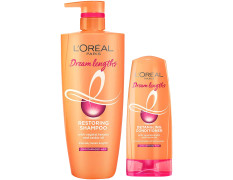 L'Oreal Paris Dream Lengths Shampoo, 704 ml & L'Oreal Paris Dream Lengths Conditioner, 192.5 ml