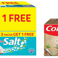 Colgate Active Salt Toothpaste, Daily Germ Protection, Pack of 800g (Buy 3 Get 1 Free) & Swarna Vedshakti Ayurvedic Cavity Protection - 400gm