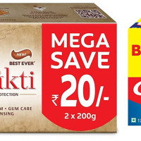 Colgate Swarna Vedshakti Ayurvedic Cavity Protection Toothpaste - 400gm & Strong Teeth Cavity Protection Toothpaste, 700gm Saver Pack