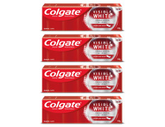 Colgate Visible White Teeth Whitening Toothpaste, Pack of 400g(100g X 4) & Colgate Swarna Vedshakti Ayurvedic Cavity Protection, Bad Breath Treatment Toothpaste - 400gm