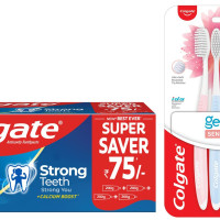 Colgate Strong Teeth Cavity Protection Toothpaste, with Calcium Boost, 800gm, India's No.1 Toothpaste & Sensitive Soft Bristles Manual Toothbrush for adults - 4 Pcs, Multicolor