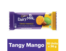 Cadbury Dairy Milk Tangy Mango Madbury Chocolate Bar, 36 g (Pack of 10)