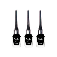 Dazller Eyeliner, 6.5mL (Pack of 3), Black, Velvet Matte, Washable, Water-resistant, Smudge-proof