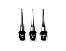 Dazller Eyeliner, 6.5mL (Pack of 3), Black, Velvet Matte, Washable, Water-resistant, Smudge-proof