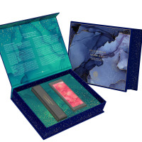 Forest Essentials Artisanal Makeup Gift Box | Luxuriously Crafted Gift Set For Women With Kajal & Lip Serum | Gift for Birthday, Anniversary & Special Occasions | Gift For Her | 2 Piece Gift Set