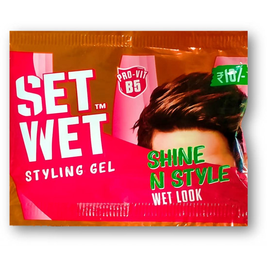 Set Wet Styling Gel Pro -Vit B5 Shine N Style Wet Look 10ml | Unique