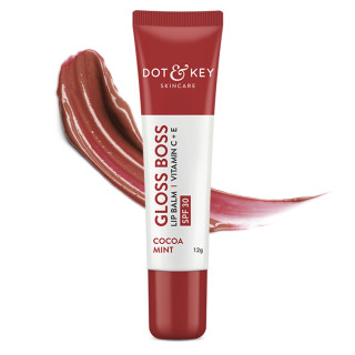 Dot & Key Cocoa Lip Balm with Shea Butter (12gm) for Naturally Glowing and  Hydrated Lips