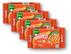 Sunfeast Bounce Orange Cream 58g (Pack of 4) Unique