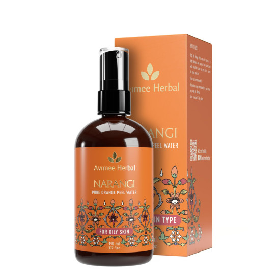 Avimee Herbal Narangi Water | Natural Astringent To Reduce Pores | With Orange Peel Extract | 110 ml