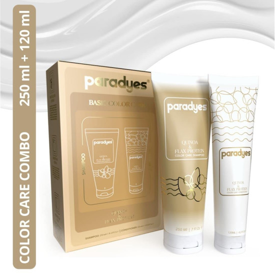 Paradyes Quinoa and Flax Protein Color Care Shampoo & Conditioner Combo enriched with herbal ingredients Aloe Vera, Hibiscus and Amla for Nourishing and Strengthening hair