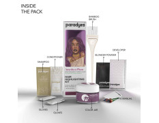 Paradyes Ammonia Free Amethyst Plum Semi-permanent Hair Color Highlighting Kit Enriched with Herbal Ingredients for All Hair Types, 75g