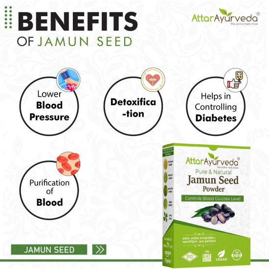 Attar Ayurveda Jamun Seed Powder - 500 g