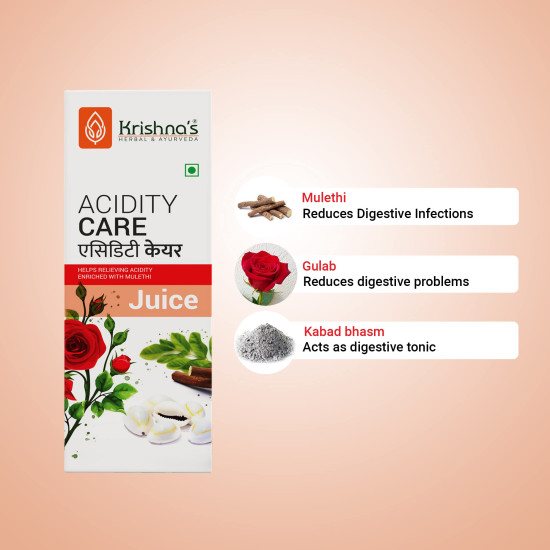 KRISHNA'S HERBAL & AYURVEDA Acidity Care Juice -1000 Ml(Pack Of 1) Provides Relief From Acidity & Bloating KRISHNA'S HERBAL & AYURVEDA Acidity Care Juice -1000 Ml(Pack Of 1) Provides Relief From Acidity & Bloating