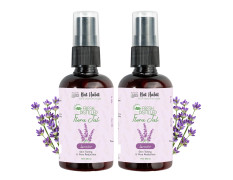 Nat Habit - 100% Pure Lavender Jal - Lavender Water - Toner, Face-Mist, Astringent & Face Spray- Ayurvedic Steam-Distilled For Oil-Control, Skin Hydration (Pack of 2, 100 ml)