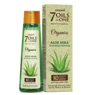 Emami 7 Oils In One Organics Aloe Vera Hair Oil - Nourishing & Hydrating |  Bazaar5 Germany