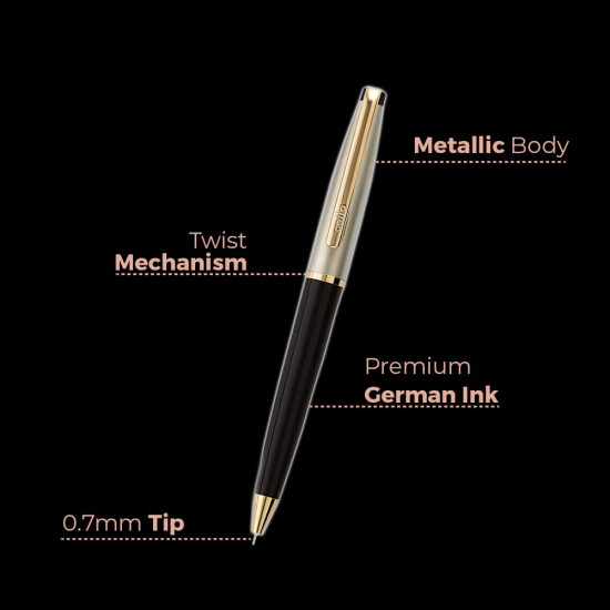 Cello Signature Rakshabandhan Gift Set|Blue Ink|1 Ball Pen + 1 Golden Finish Table Clock with Pen Holder|Premium Metal Pens|Stylish Gifts for Christmas and New Year|Gifts for Men and Women Cello Signature Rakshabandhan Gift Set|Blue Ink|1 Ball Pen + 1 Golden Finish Table Clock with Pen Holder|Premium Metal Pens|Stylish Gifts for Christmas and New Year|Gifts for Men and Women