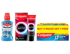 Colgate Plax Pepper Mint Mouthwash, 0% Alcohol - 500 ml & Visible White O2, Teeth Whitening Toothpaste & Strong Teeth Cavity Protection Toothpaste, Colgate Toothpaste, 700gm