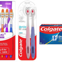 Colgate Strong Teeth Cavity Protection Toothpaste, Colgate Toothpaste with Calcium Boost, 800gm & Gentle UltraFoam Ultra Soft Bristles Manual Toothbrush & ZigZag Manual Toothbrush