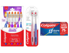 Colgate Strong Teeth Cavity Protection Toothpaste, Colgate Toothpaste with Calcium Boost, 800gm & Gentle UltraFoam Ultra Soft Bristles Manual Toothbrush & ZigZag Manual Toothbrush