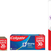 Colgate Strong Teeth Cavity Protection Toothpaste, Colgate Toothpaste & ZigZag Manual Toothbrush & Swarna Vedshakti Ayurvedic Cavity Protection, Bad Breath Treatment Toothpaste - 400gm
