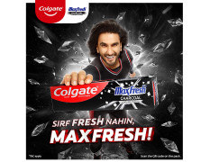 Colgate MaxFresh Toothpaste, Black Gel Paste with Charcoal for Super Fresh Breath, 260gm