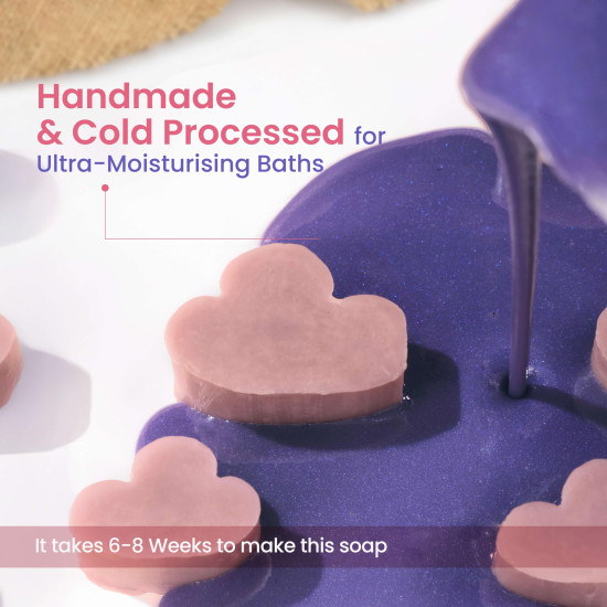 Nat Habit Moisturising Soap, Cold Processed Himalayan Lavender For Gentle, Non-Drying & Soft Skin, Pack of 2 X 125g