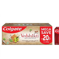 Colgate Visible White Teeth Whitening Toothpaste, Pack of 200g ​ (100g X 2), 4 Pcs (Buy2 Get 2), Soft Bristles for Enamel Care,Multicolor & Cavity Protection, Bad Breath Treatment Toothpaste - 400gm