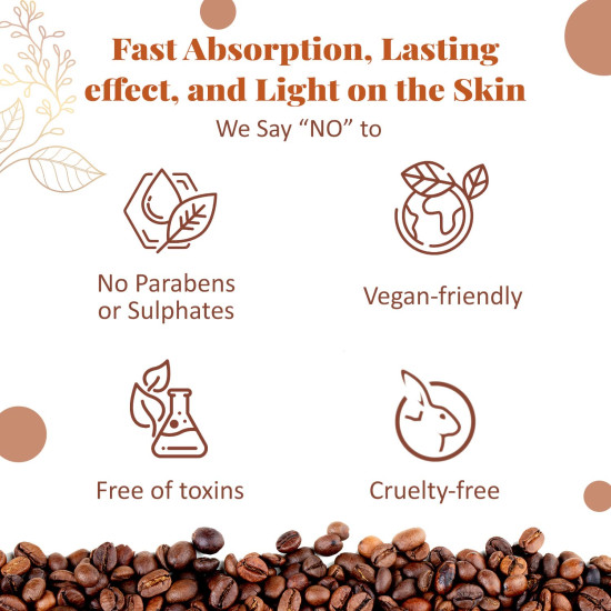 NutriGlow NATURAL'S Raw Irish Coffee Body Lotion to Treat Dull Skin, Lightweight (100 g)