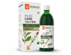 KRISHNA'S HERBAL & AYURVEDA Piles Care Juice - 1000 Ml, Ayurvedic Piles Care Expert, Goodness Of Chitrak Mool, Bachh, Kutaj, Bilav & 6 Other Herbs