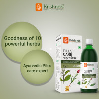 KRISHNA'S HERBAL & AYURVEDA Piles Care Juice - 1000 Ml, Ayurvedic Piles Care Expert, Goodness Of Chitrak Mool, Bachh, Kutaj, Bilav & 6 Other Herbs KRISHNA'S HERBAL & AYURVEDA Piles Care Juice - 1000 Ml, Ayurvedic Piles Care Expert, Goodness Of Chitrak Mool, Bachh, Kutaj, Bilav & 6 Other Herbs