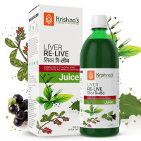 KRISHNA'S HERBAL & AYURVEDA Liver Re-Live Juice 1000 ml | Healthy Liver | Strengthens the digestive system | Goodness of 11 powerful herbs like Makoy, Harshringar, Daru Haridra | Sugar free Juice