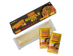 MasterChow Schezwan Noodle Kit | All-in-One Meal Kit - Chilli Garlic Stir Fry Sauce with Hakka Noodles | Ready to Cook Easy Meals | Street Style Chowmein | All-Natural Ingredients | 10 Mins Noodles