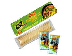 MasterChow Low Cal Holy Basil Noodle Kit | All-in-One Meal Kit - Basil Sauce with Whole Wheat Noodles | Ready to Cook Noodle Kit | Healthy Easy Meals | All-Natural Ingredients | 10 Mins Noodles