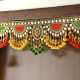 CraftVatika Toran Toranam Hanging Bandarwal for Main Entrance Door Pooja Room Wall Home Decoration Handmade Latest Vintage Traditional Multi Zula Pearl Beads (36.6 Inch Length)