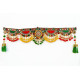 CraftVatika Toran Toranam Hanging Bandarwal for Main Entrance Door Pooja Room Wall Home Decoration Handmade Latest Vintage Traditional Multi Zula Pearl Beads (36.6 Inch Length)