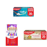 Colgate Active Salt Toothpaste & ZigZag Manual Toothbrush - Superior Germ Protection Colgate Active Salt Toothpaste & ZigZag Manual Toothbrush - Superior Germ Protection